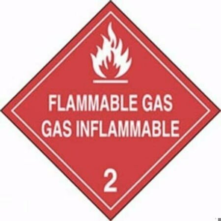 ACCUFORM DOT PLACARD HAZARD CLASS 2  GASES MPLSP3CT100 MPLSP3CT100